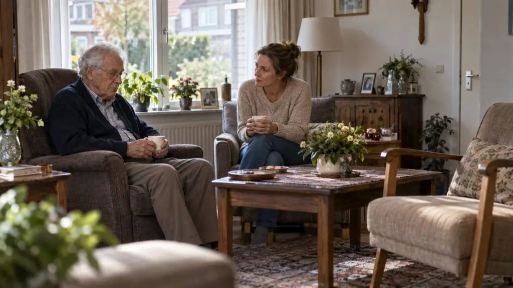 Eenzaamheid bij ouderen herkennen tijdens een rustig moment van sociaal contact